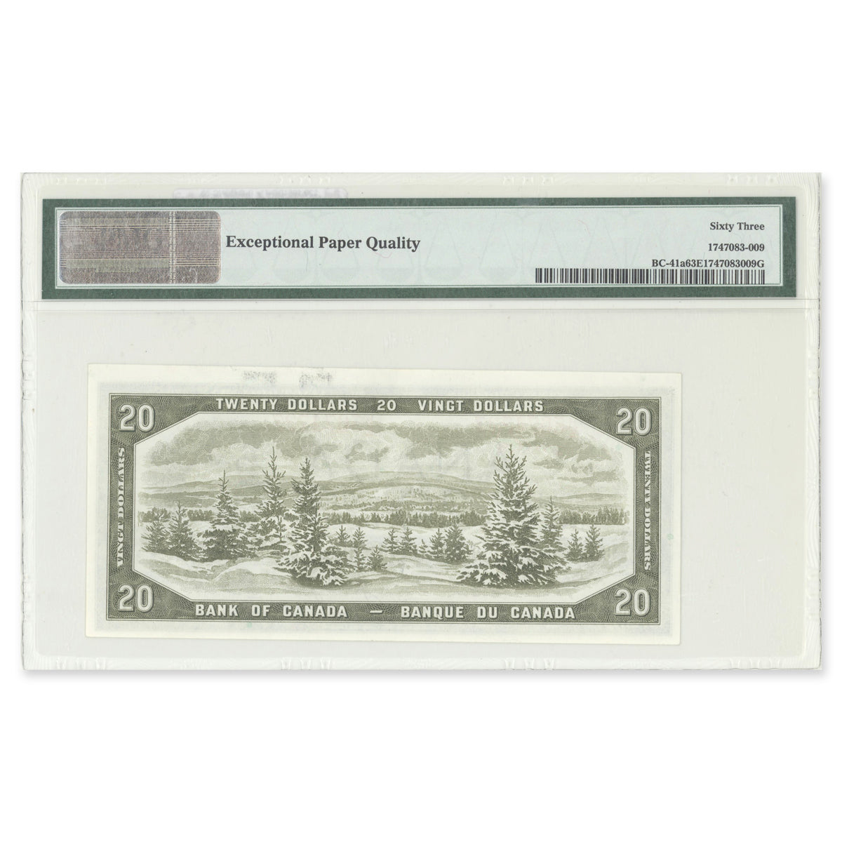 $20 1954 Modified Series BC-41a Beattie-Coyne Prefix H/E PMG CUNC-63 EPQ