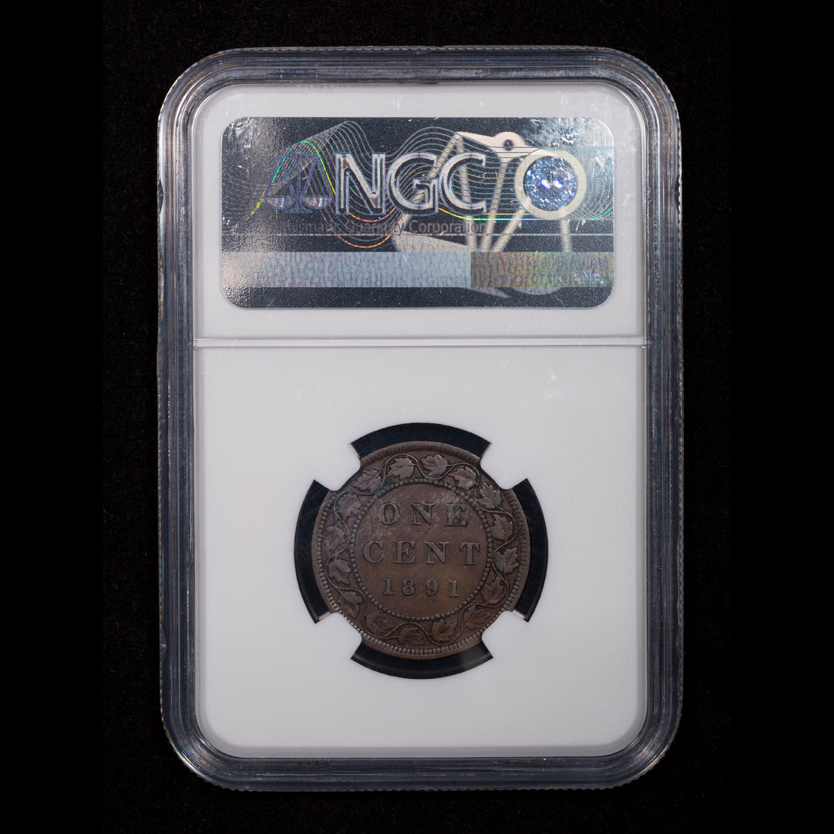 1 Cent 1891 SD LL NGC VF-35 BN