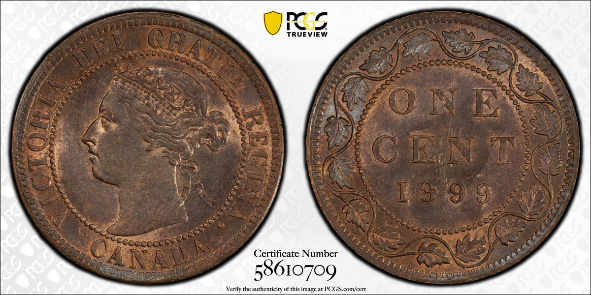 1 Cent 1899 PCGS MS-63 RB