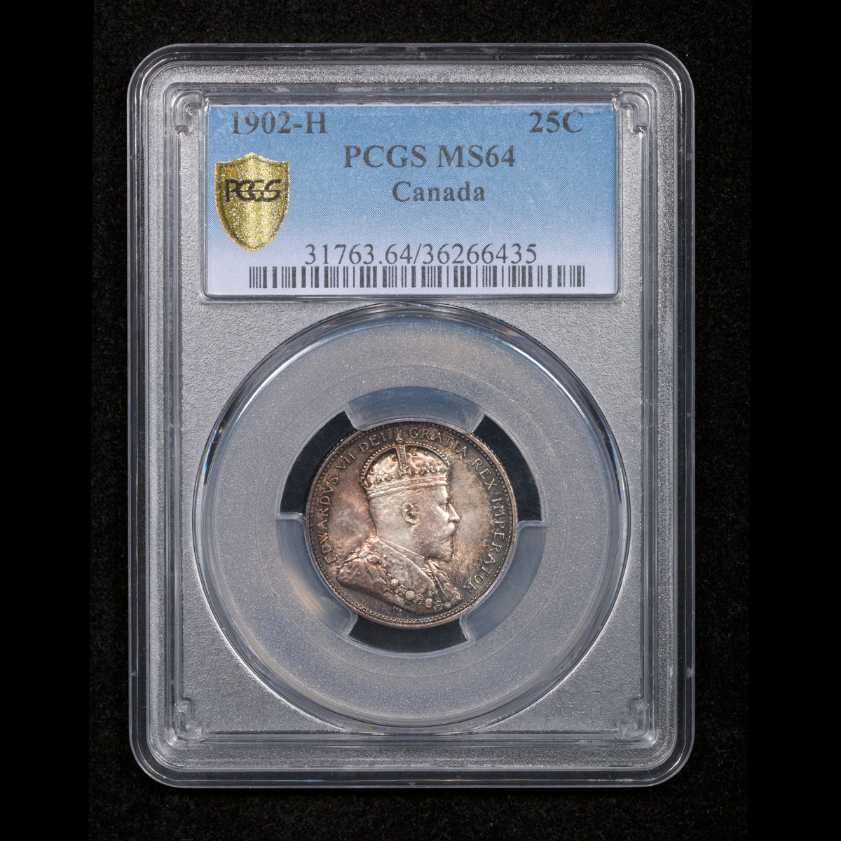 25 Cent 1902H PCGS MS-64