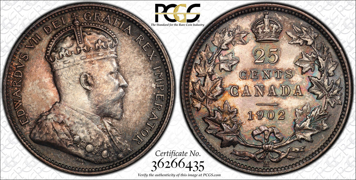 25 Cent 1902H PCGS MS-64