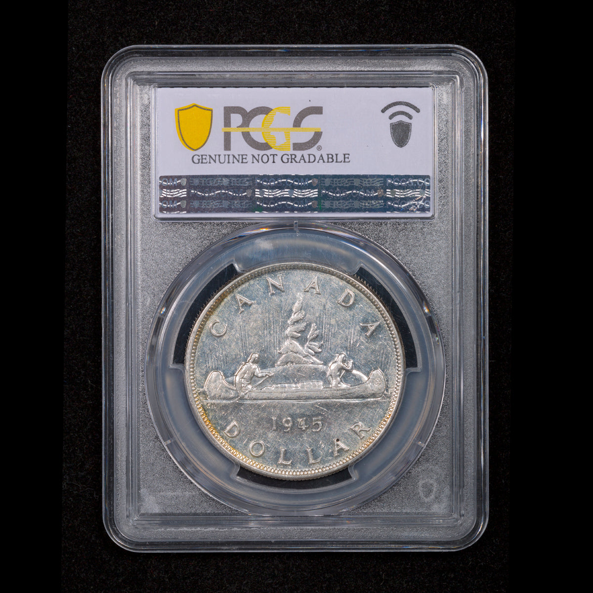 $1 1945 5/5 PCGS AU-50