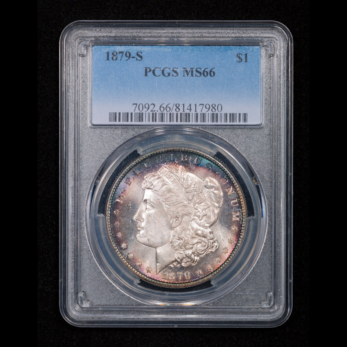 US $1 1879S PCGS MS-66