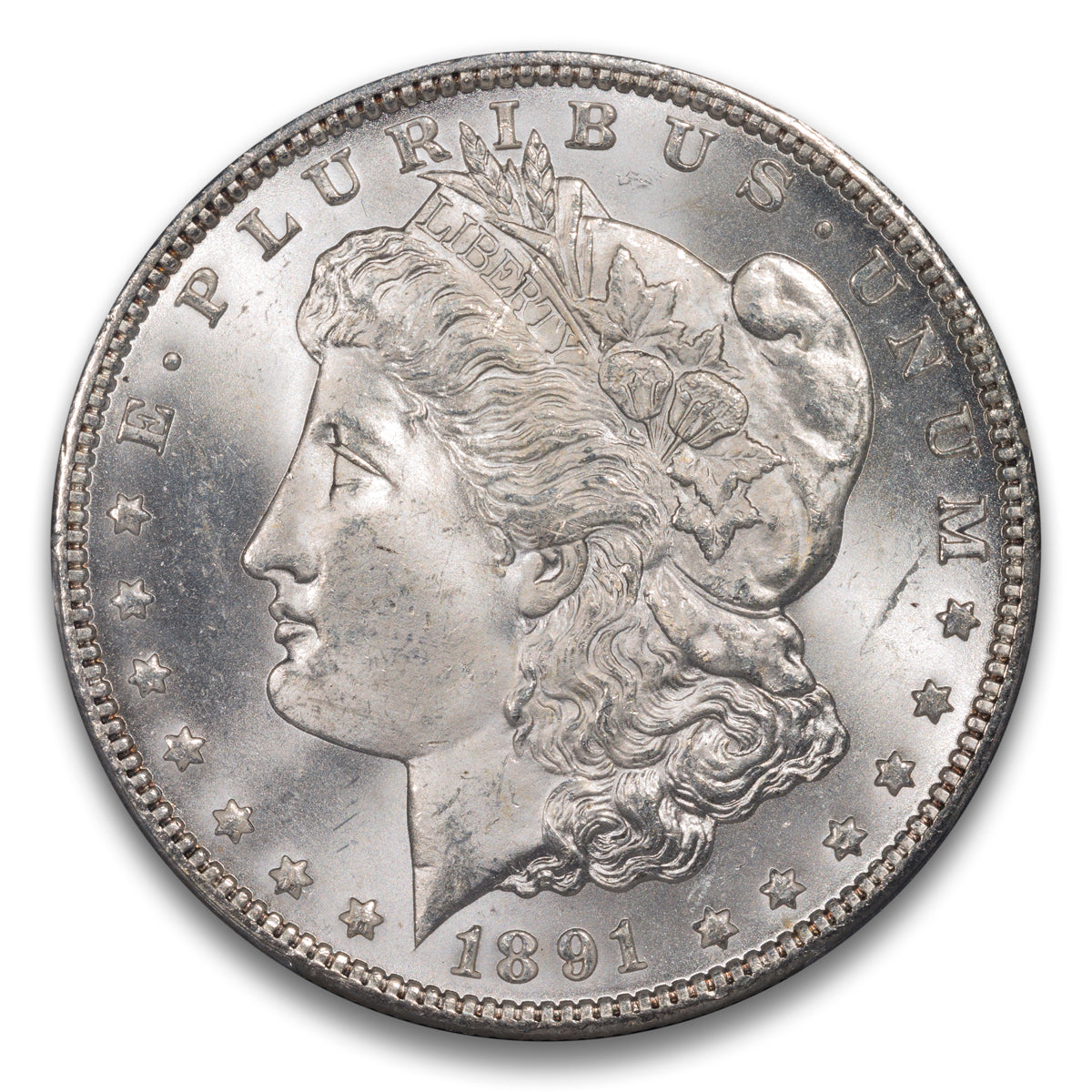 US $1 1891CC PCGS MS-64