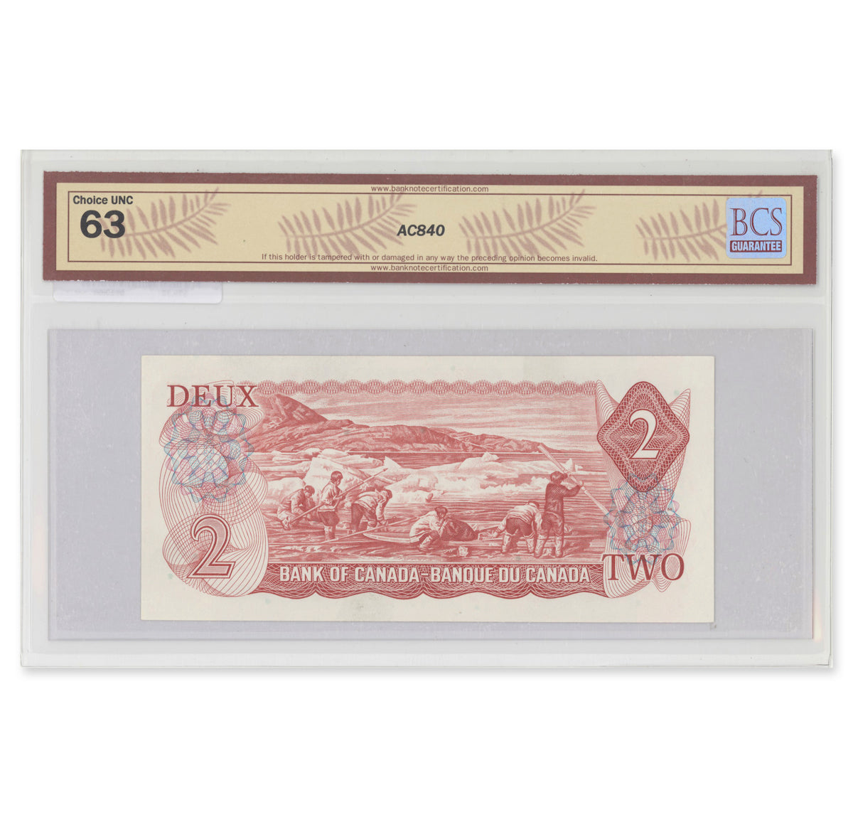 $2 1974 BC-47aA 2 Consecutive Replacement Lawson-Bouey Prefix *RW BCS CUNC-63