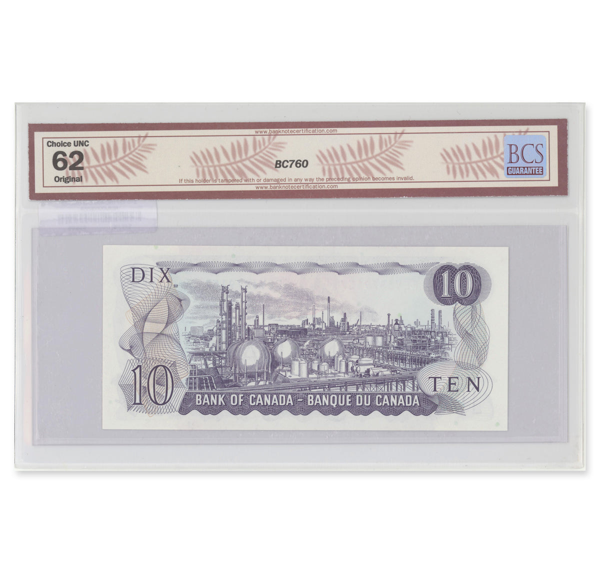 $10 1971 BC-49d Crow-Bouey Prefix EEV BCS UNC-62 Original