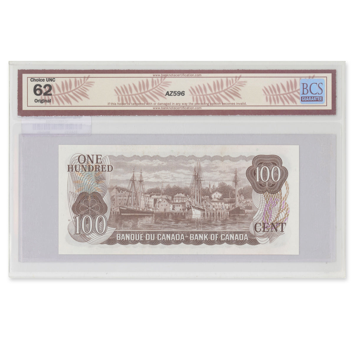 $100 1975 BC-52b Crow-Bouey Prefix AJH BCS UNC-62 Original