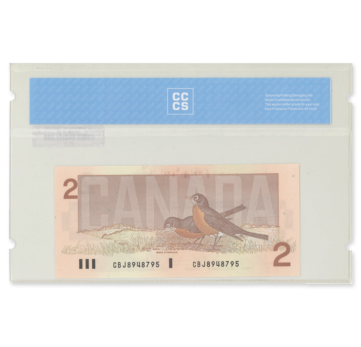 $2 1986 BC-55b Bonin-Thiessen Prefix CBJ CCCS GUNC-68