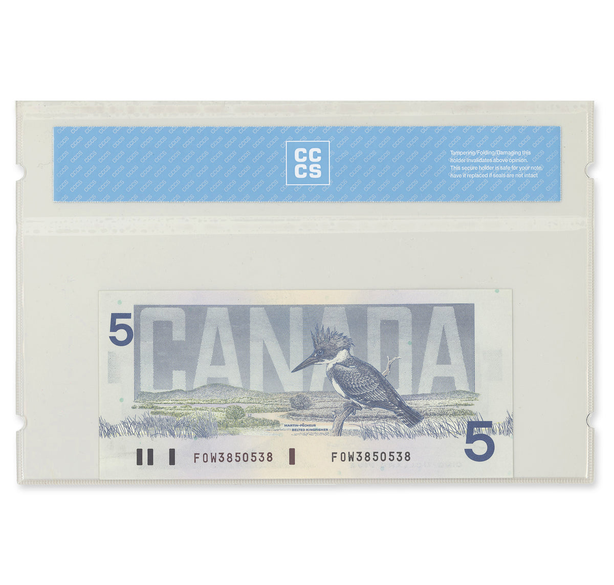 $5 1986 BC-56b 2 Consecutive Thiessen-Crow Prefix FOW CCCS GUNC-65