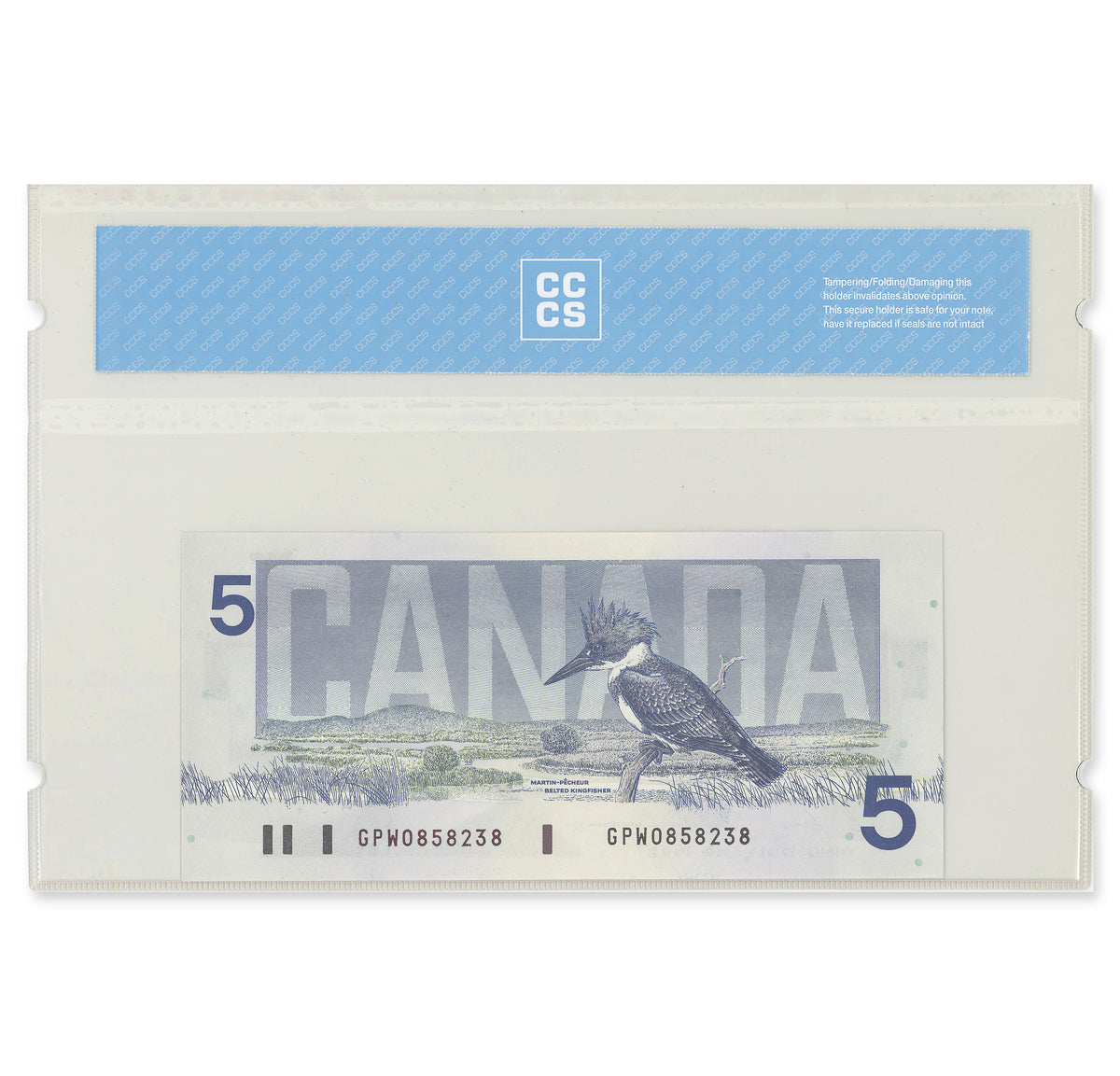 $5 1986 BC-56c 2 Consecutive Bonin-Thiessen Prefix GPW CCCS GUNC-65