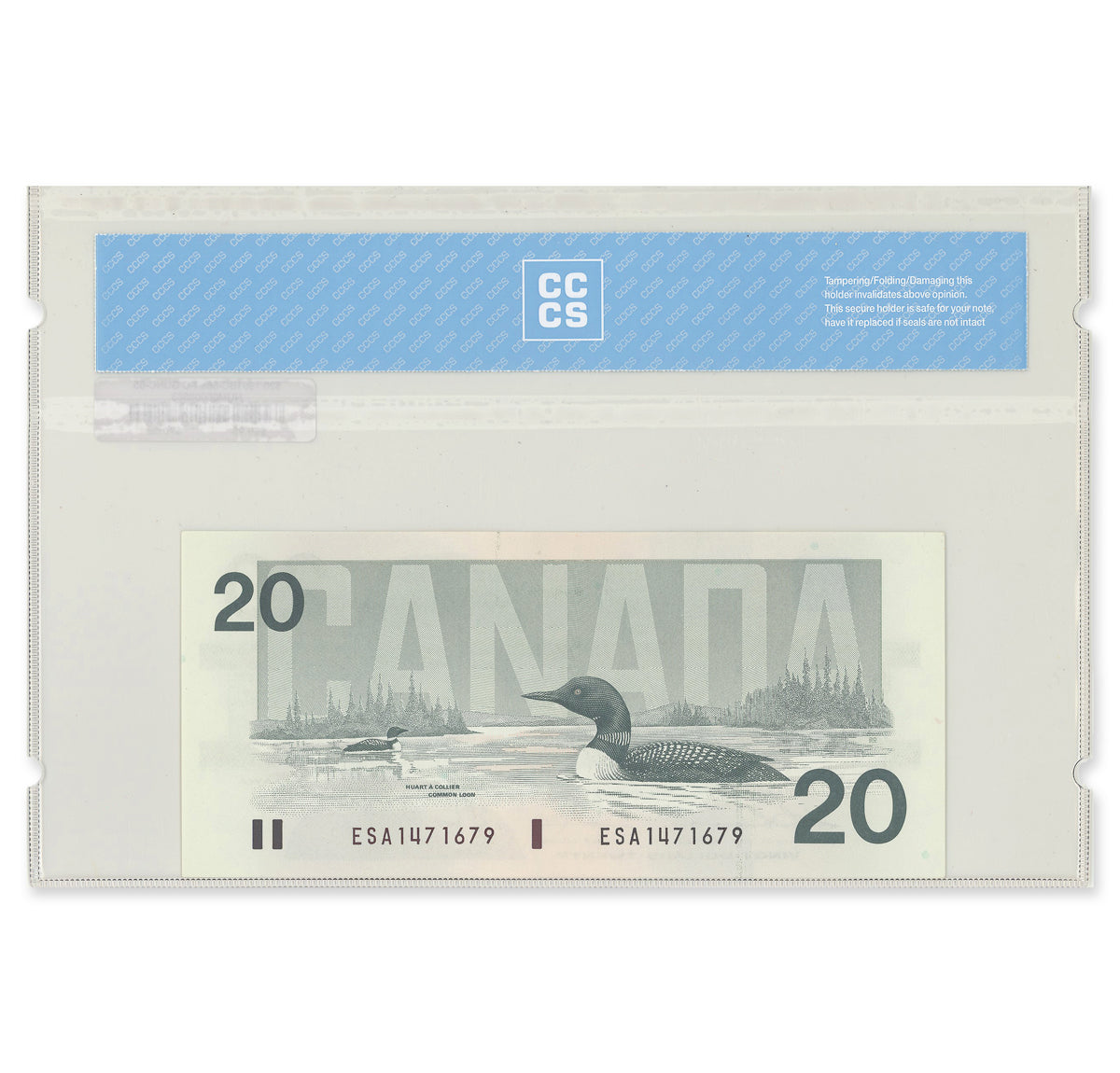 $20 1991 BC-58a Thiessen-Crow Prefix ESA CCCS GUNC-65