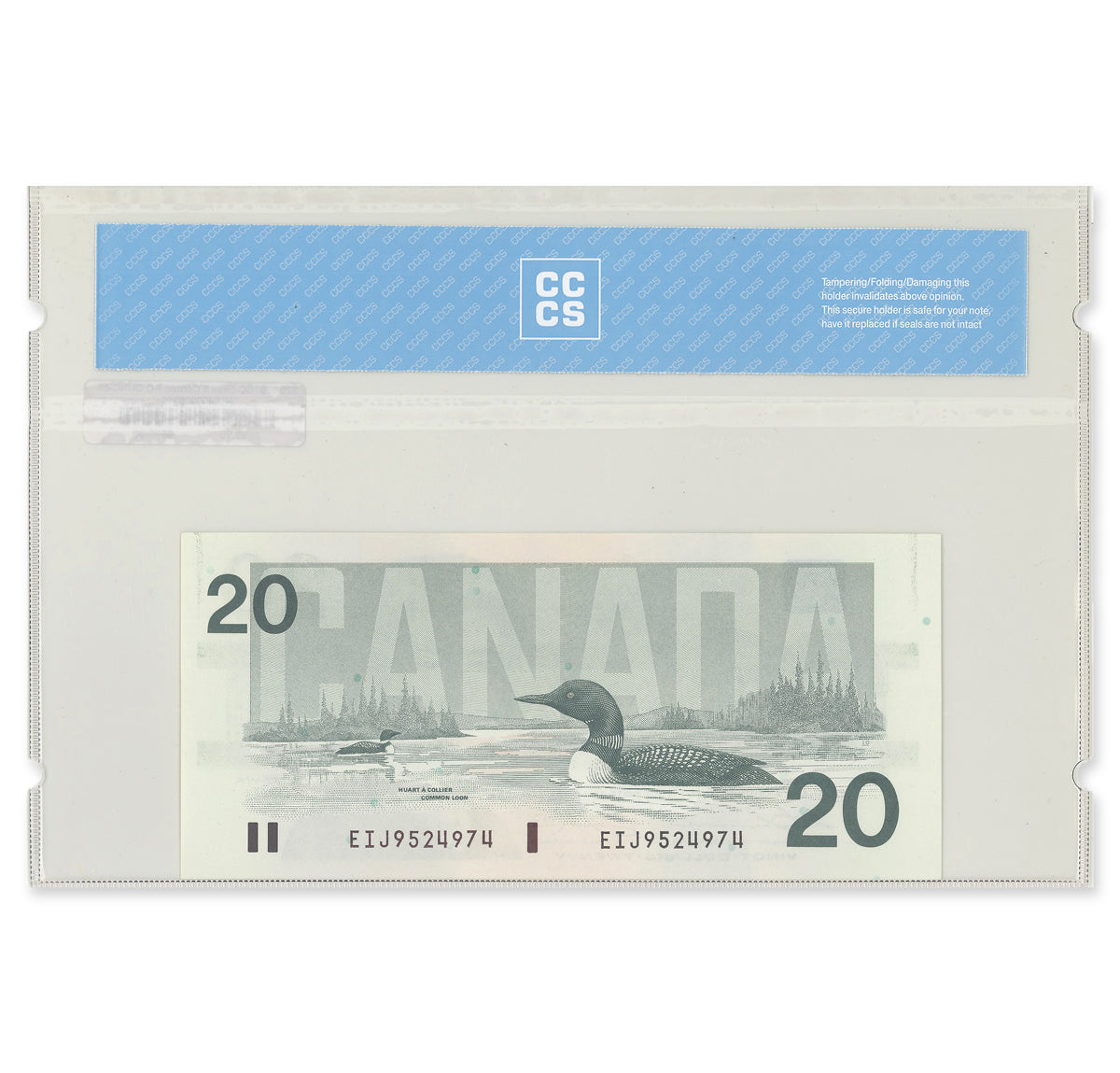 $20 1991 BC-58a-i 5 Consecutive Thiessen-Crow Prefix EIJ CCCS GUNC-65