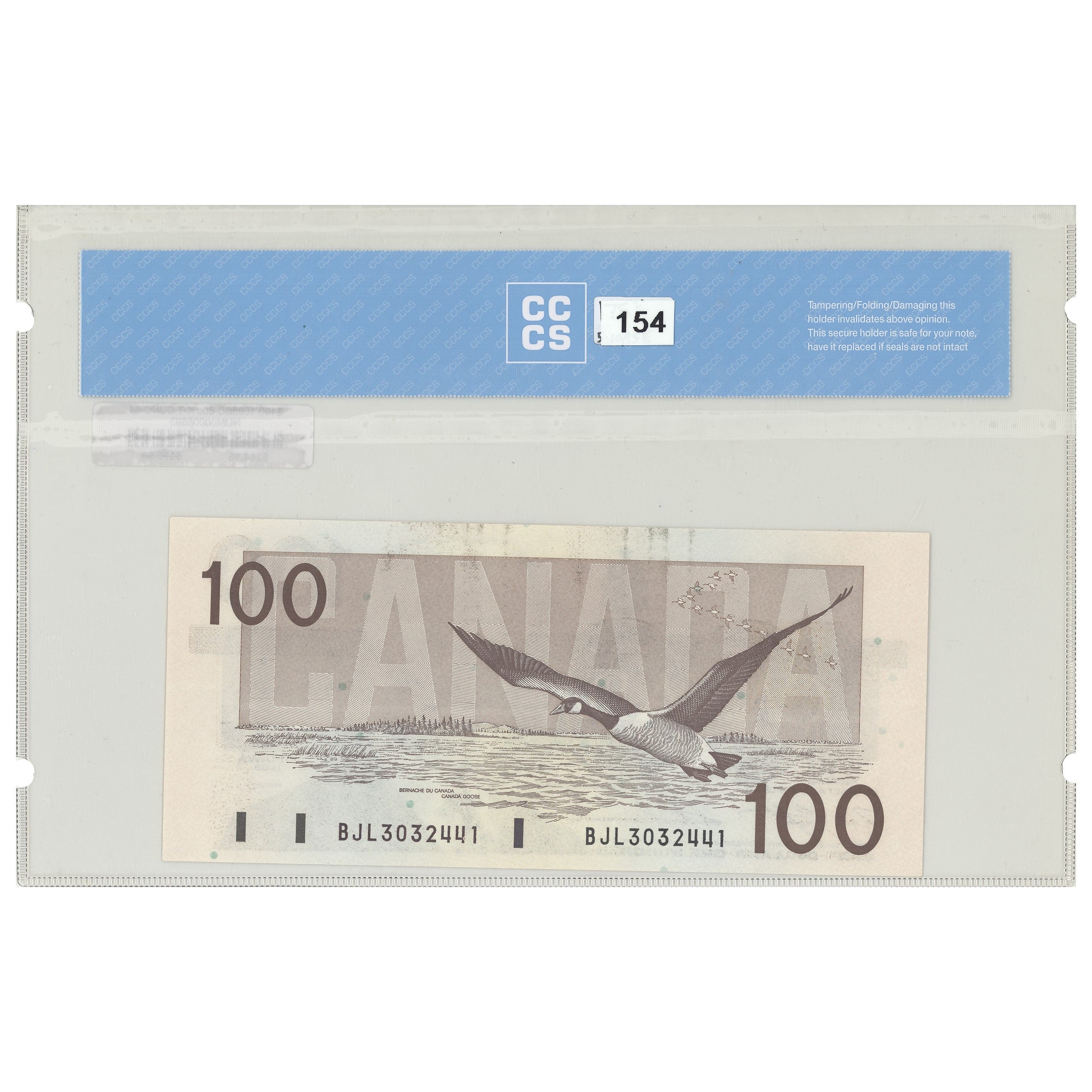 $100 1988 BC-60c Knight-Thiessen Prefix BJL CCCS CUNC-64