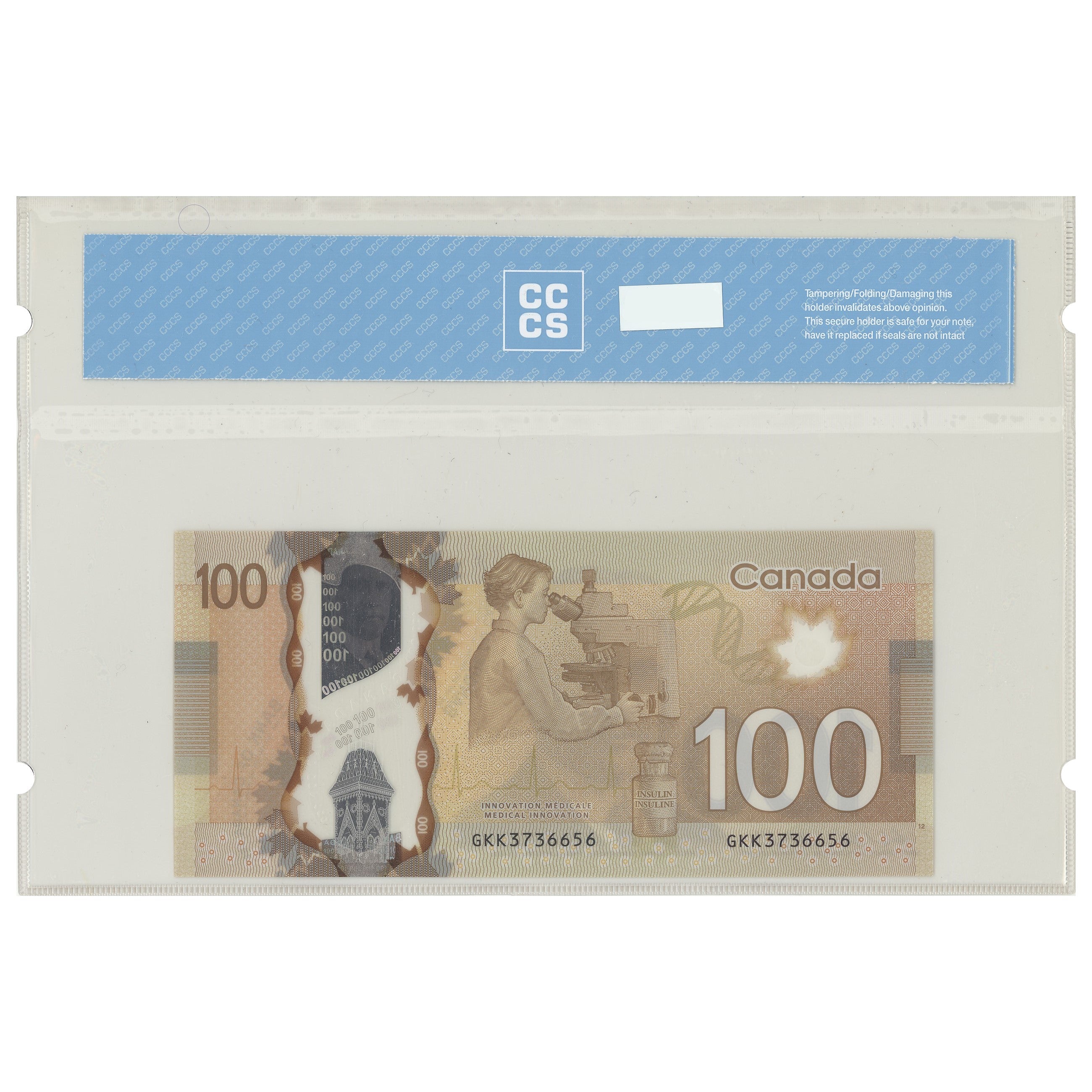 $100 2011 BC-73c 2 Consecutive Wilkins-Poloz Prefix GKK CCCS GUNC-66