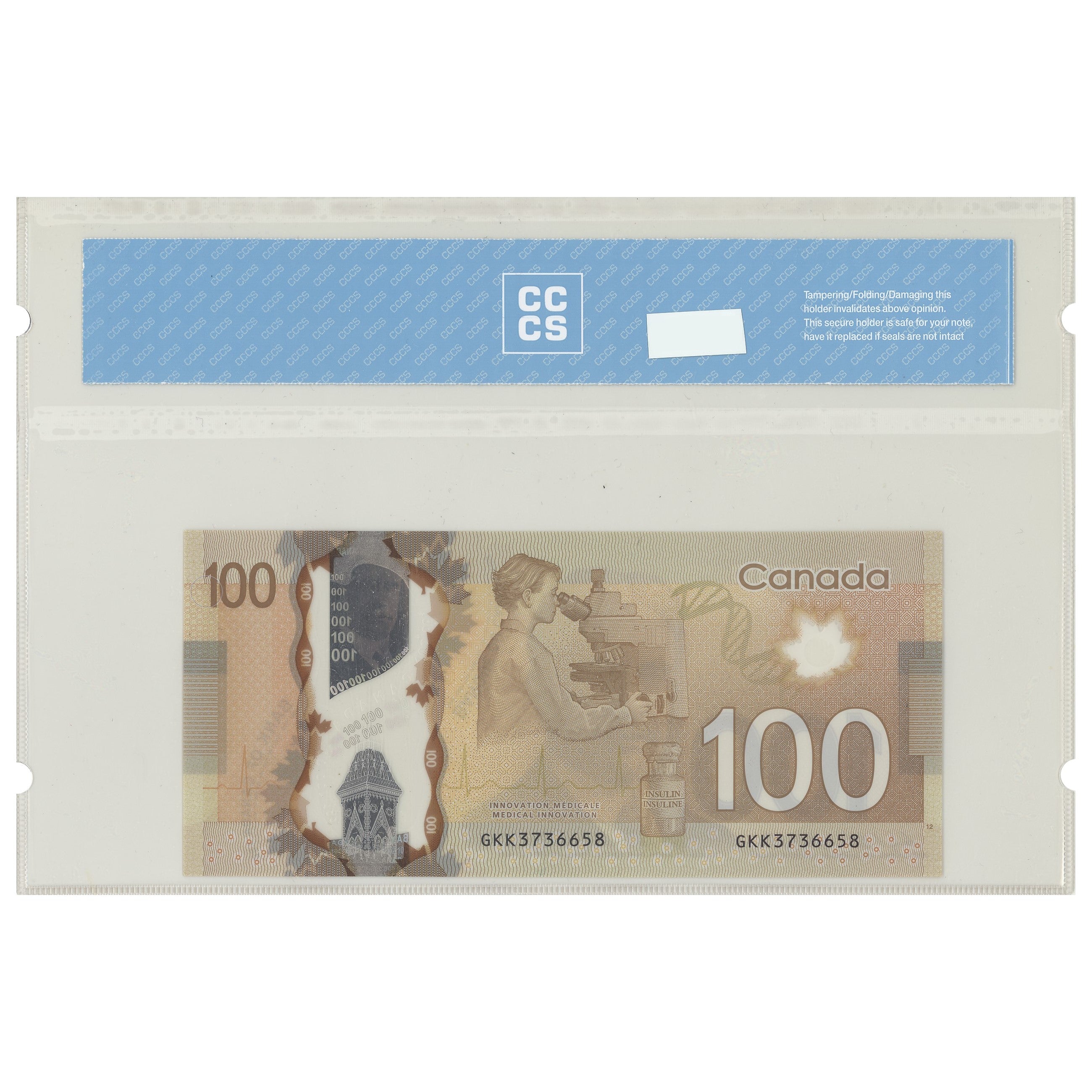 $100 2011 BC-73c 2 Consecutive Wilkins-Poloz Prefix GKK CCCS GUNC-66