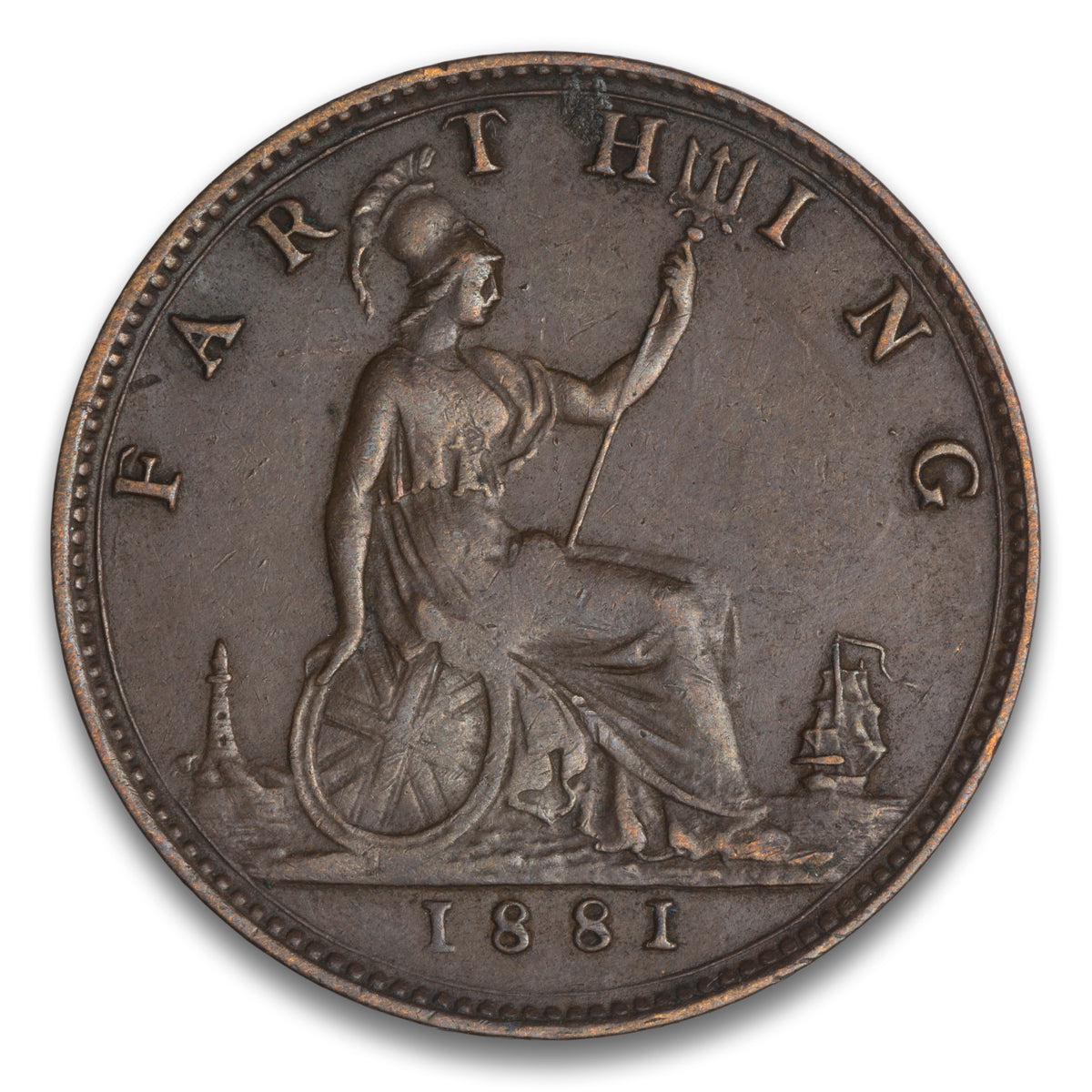 Great Britain Base 1 Farthing 1881