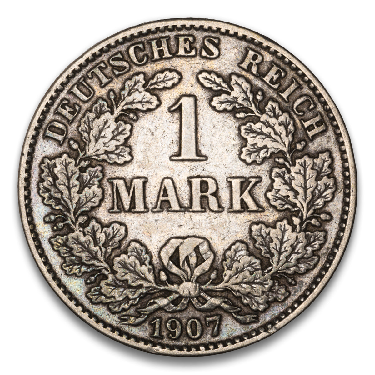 Germany Silver 1 Mark 1907 G