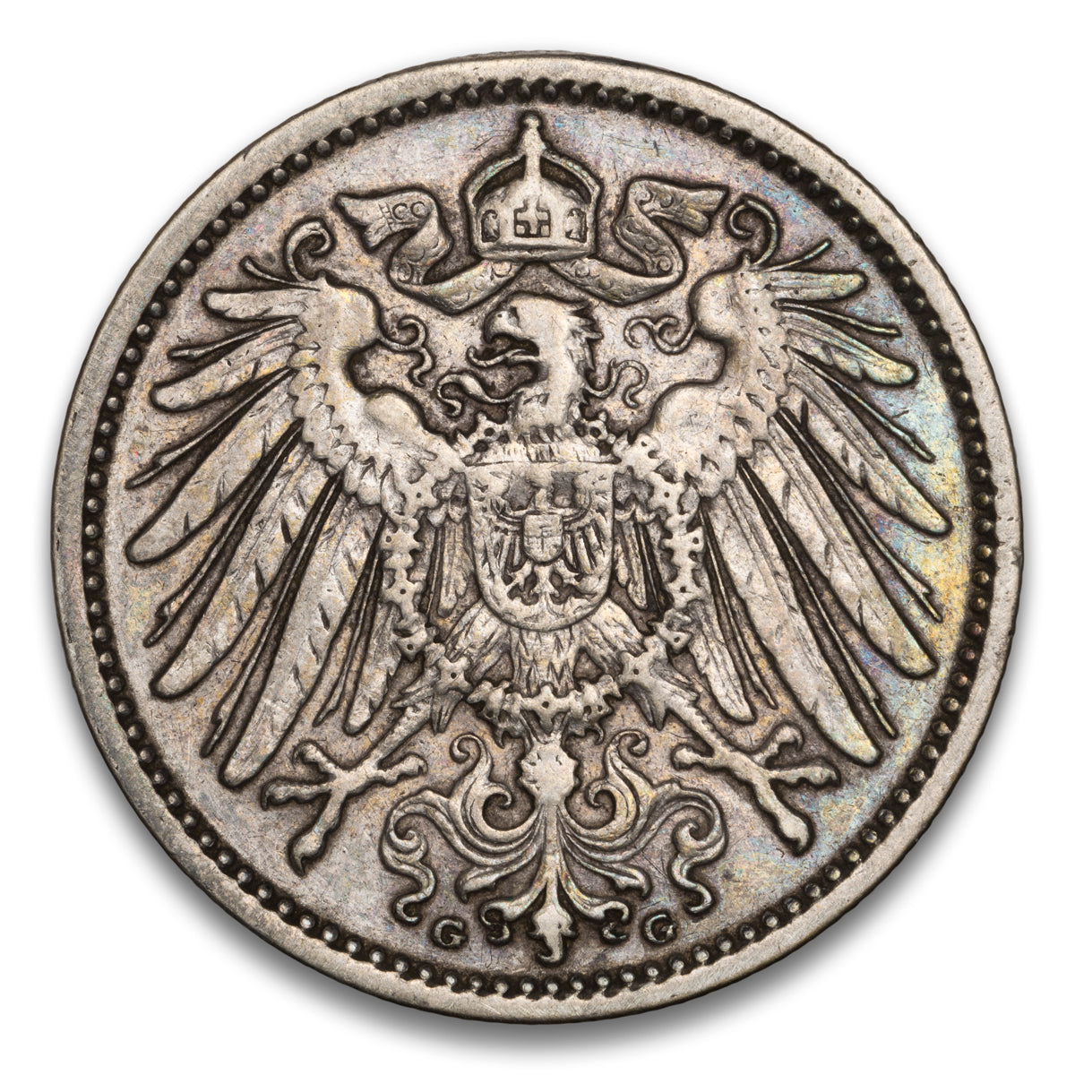 Germany Silver 1 Mark 1907 G