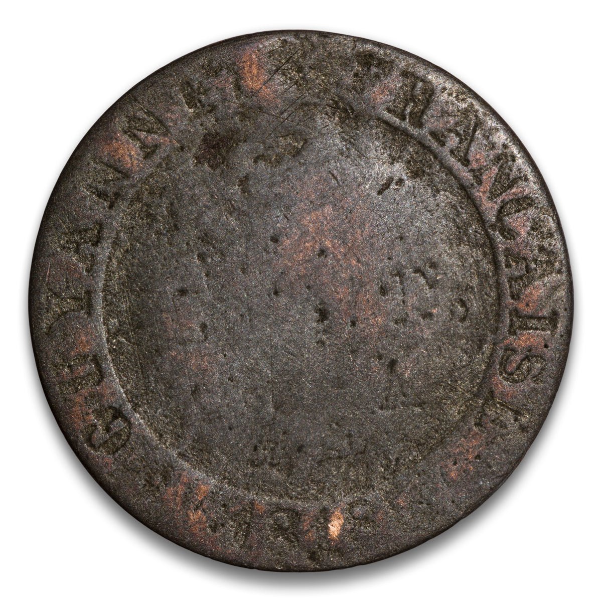 French Guiana Base 10 Centimes 1818 A
