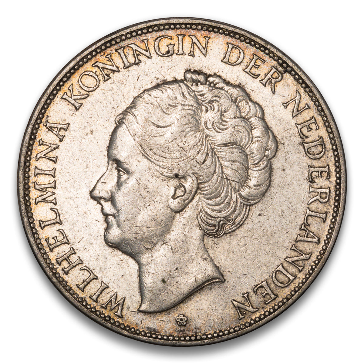 Netherlands Silver 2 1/2 Gulden 1929