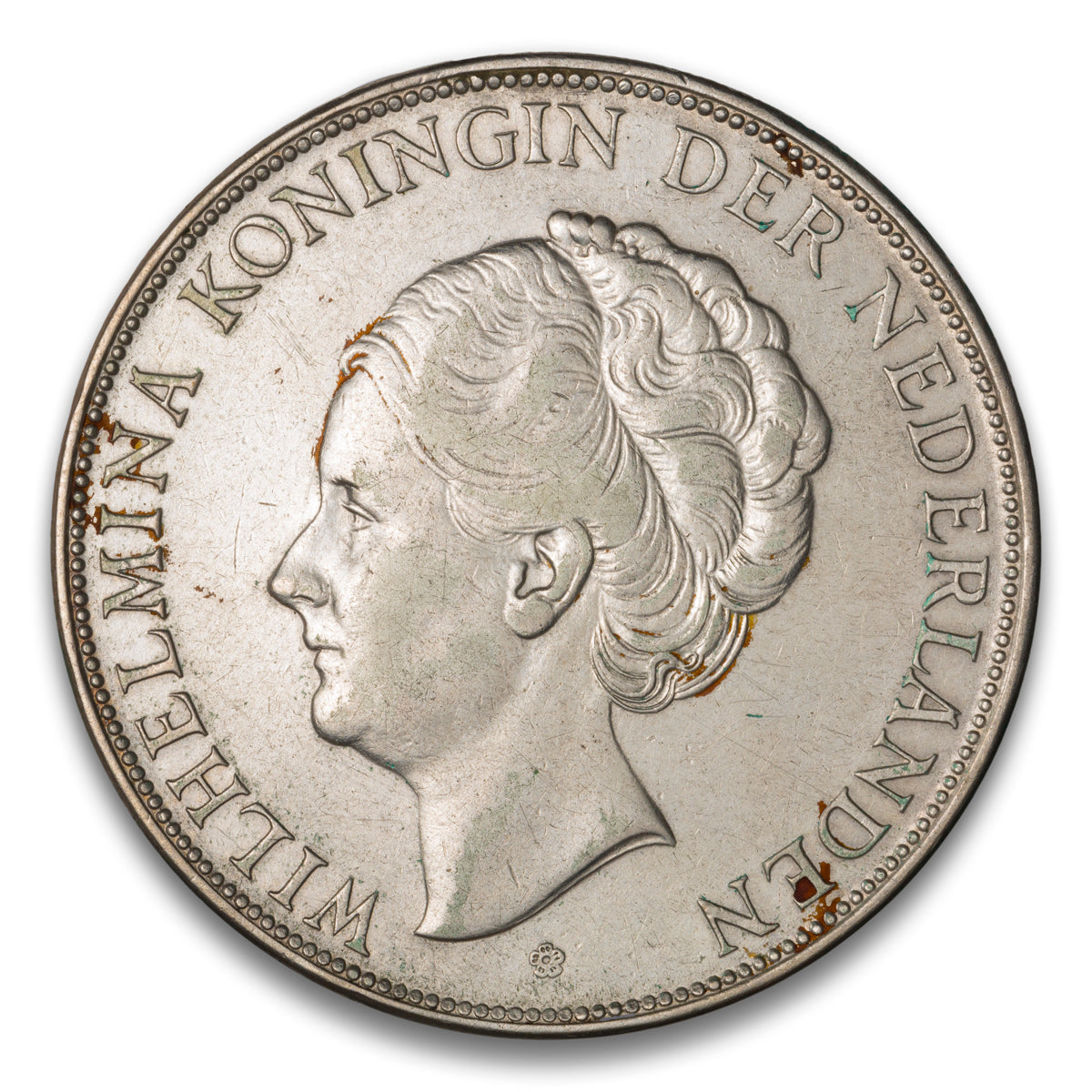 Netherlands Silver 2 1/2 Gulden 1937