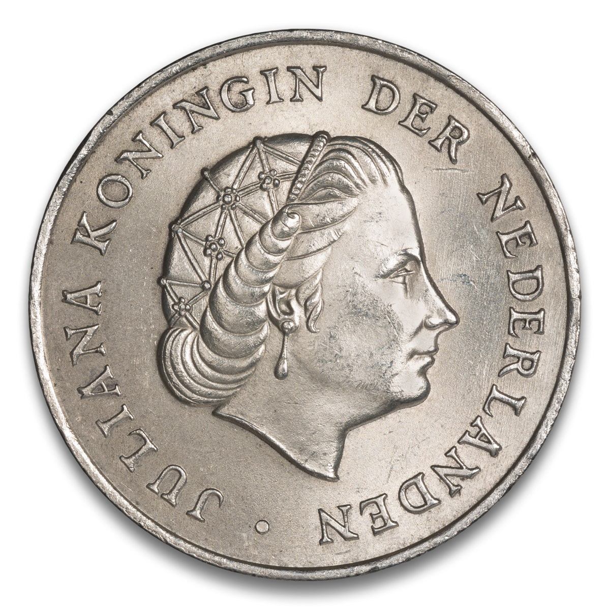 Netherlands Antilles Silver 2 1/2 Gulden 1964