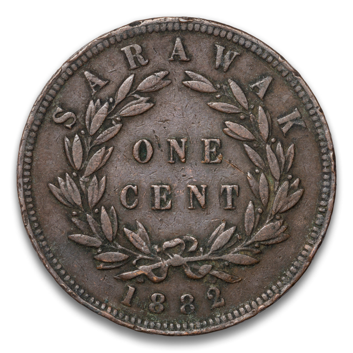 Sarawak 1 Cent Base 1882