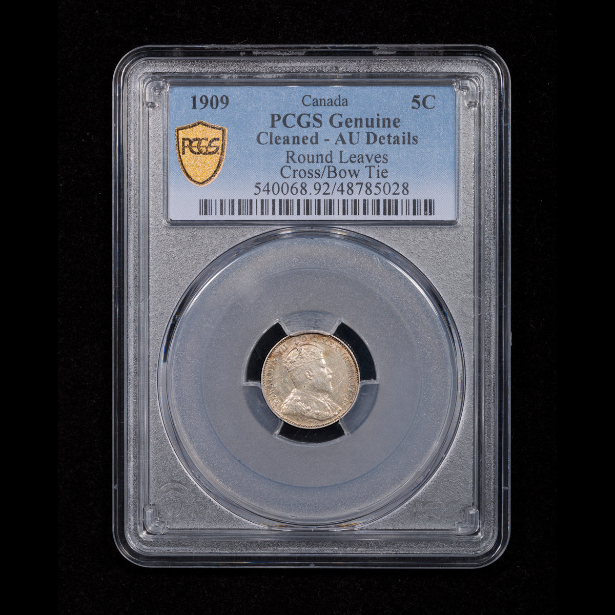 5 Cent 1909 RL C/B PCGS AU-50