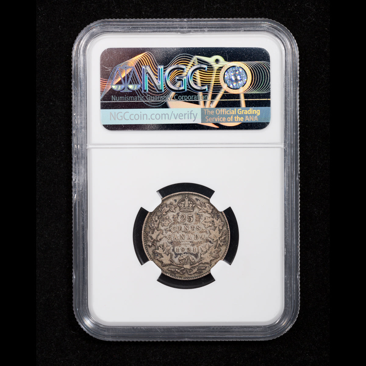 25 Cent 1921 NGC F-12