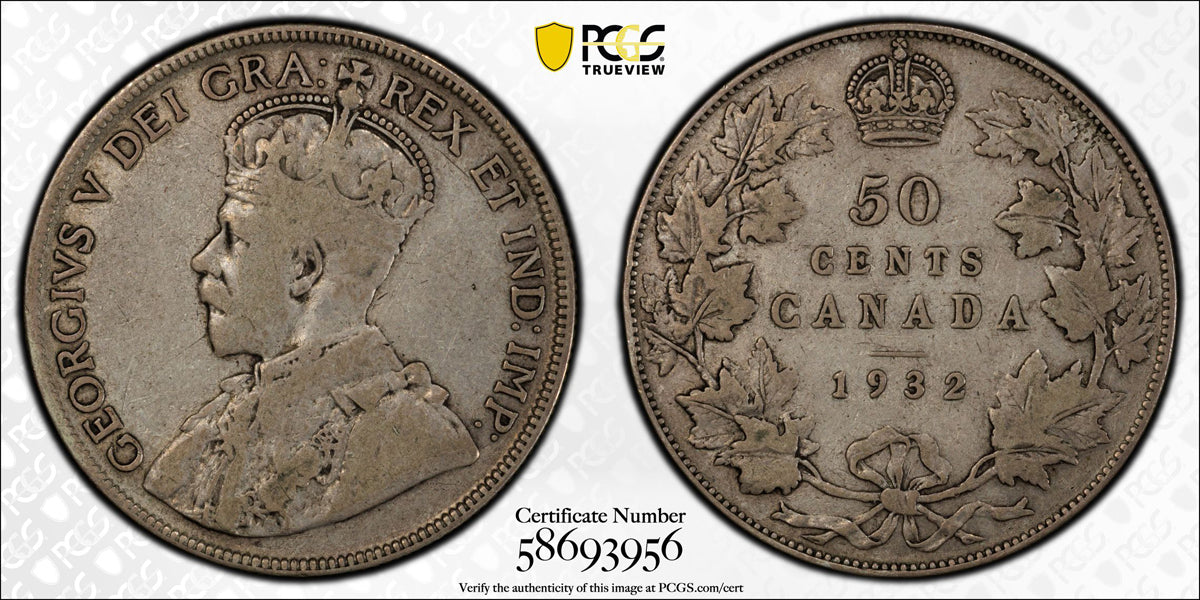 50 Cent 1932 PCGS F-15