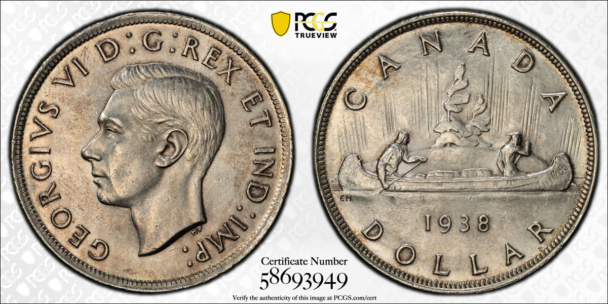 $1 1938 PCGS AU-58
