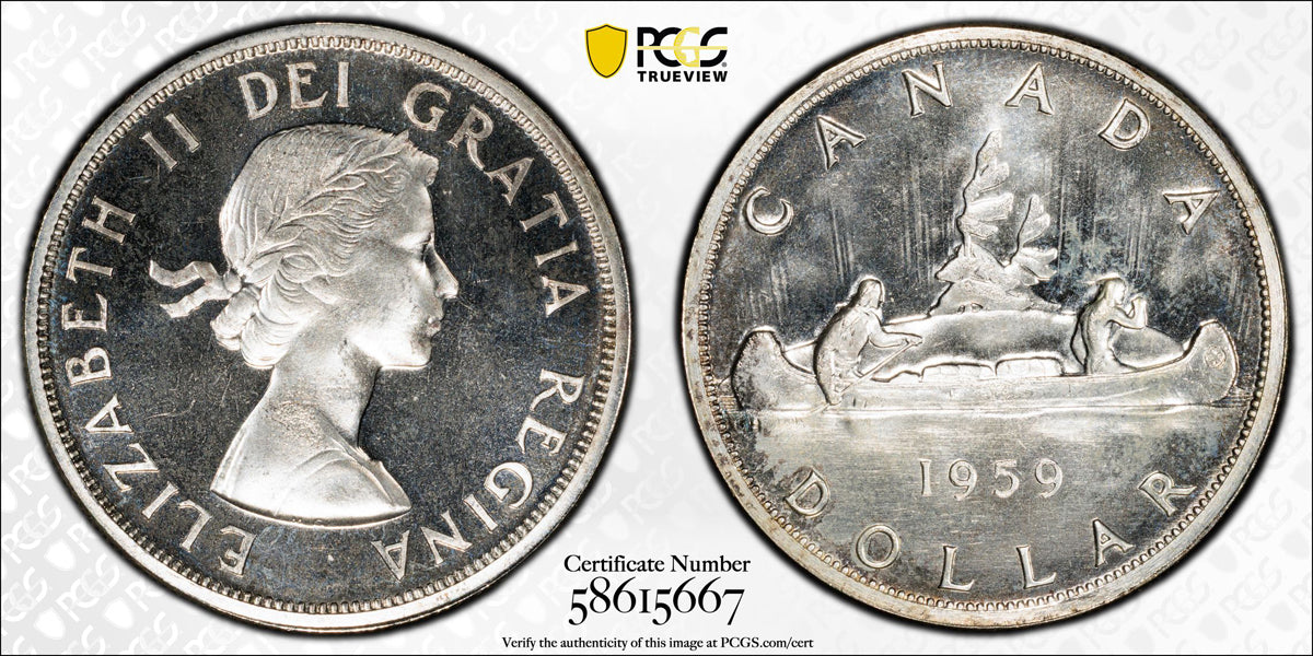 $1 1959 PCGS PL-66