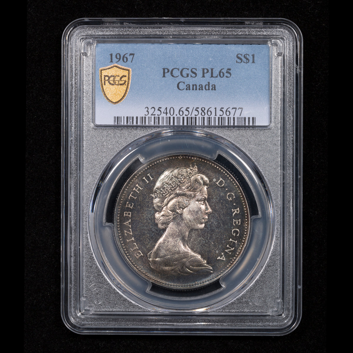 1 1967 PCGS PL-65