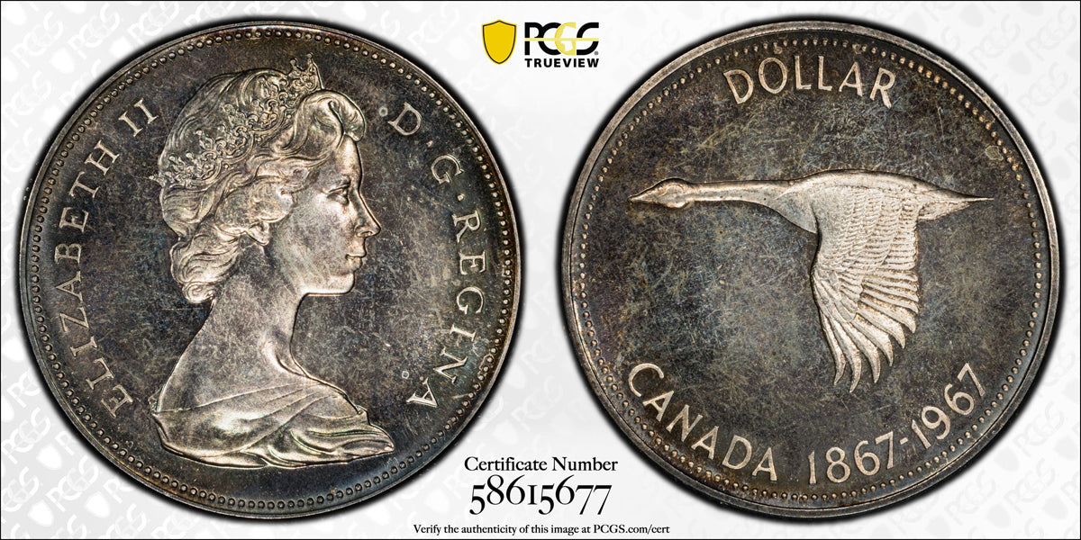 1 1967 PCGS PL-65