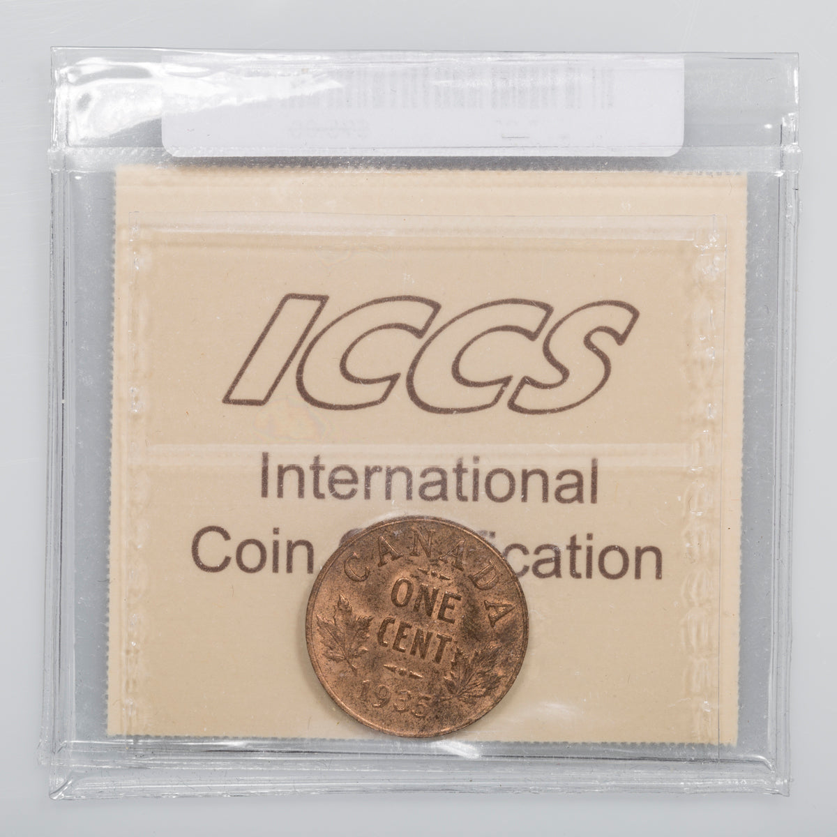 1 Cent 1935 ICCS MS-63 Red