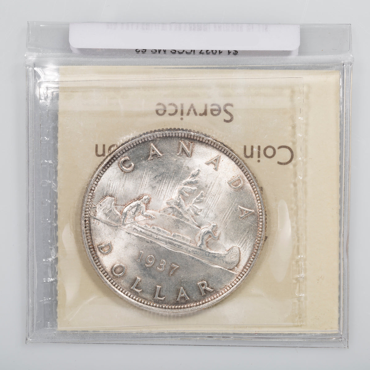 $1 1937 ICCS MS-63