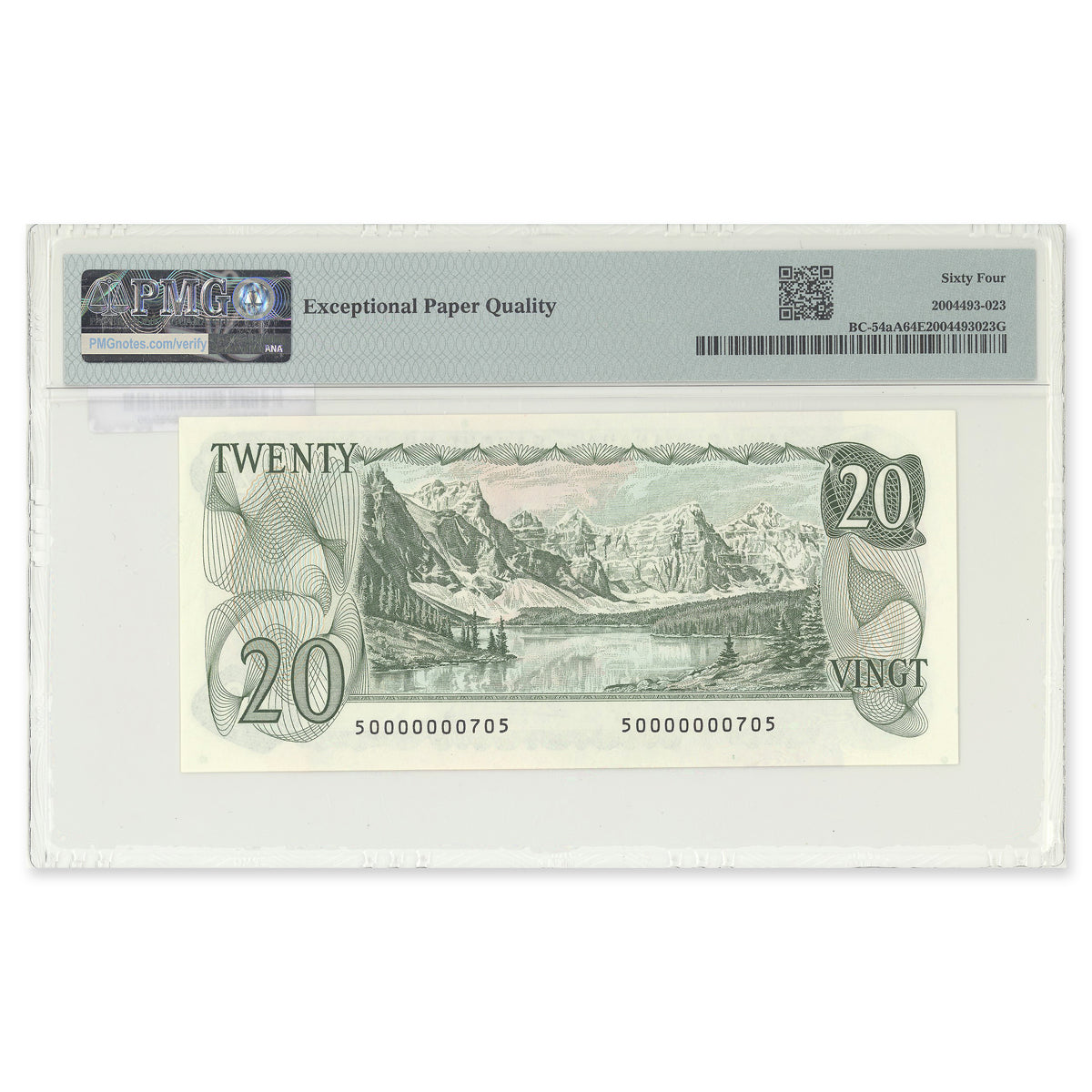 $20 1979 BC-54aA Low Serial # Lawson-Bouey PMG CUNC-64 EPQ