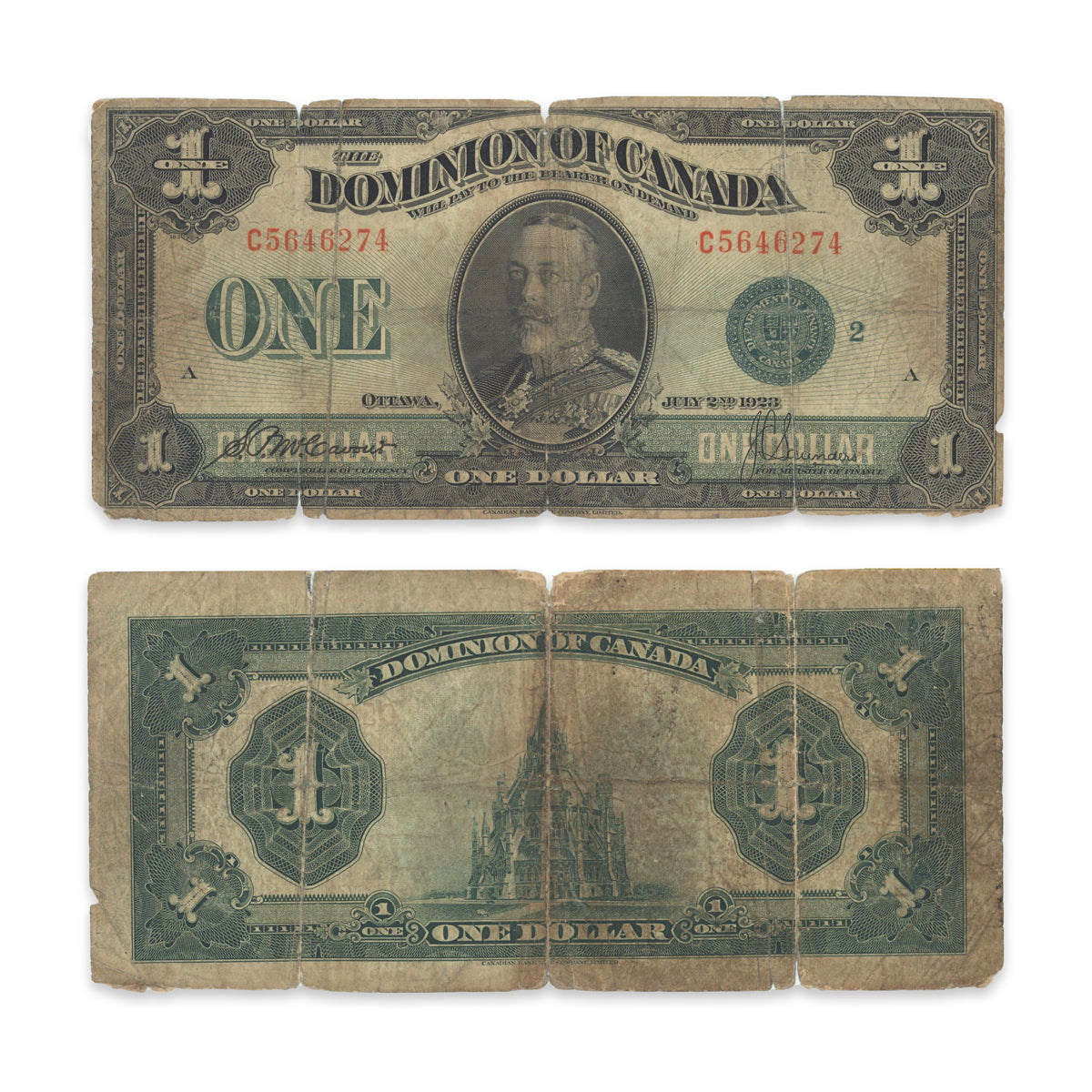 $1 1923 DC-25j McCavour-Saunders Prefix C G-4