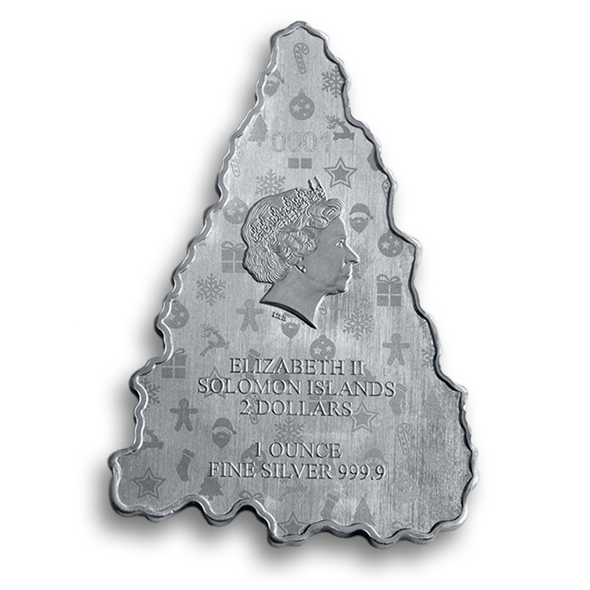 2022 $2 Holiday Tree - Pure Silver Coin