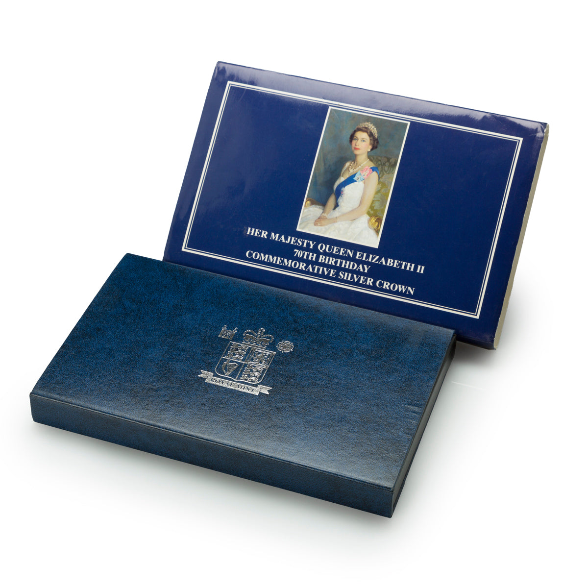 1996 5 Pounds Her Majesty Queen Elizabeth II: 70th Commemorative Silver Crown - Sterling Silver Coin