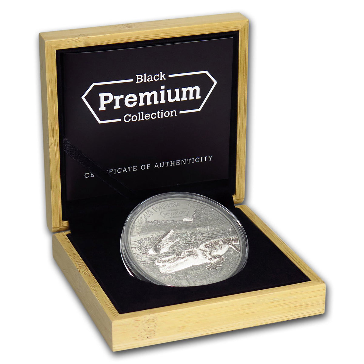 2018 5000 Francs Precious Nature: Crocodile - Pure Silver Coin