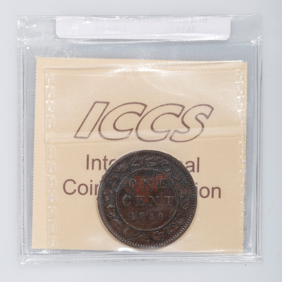1 Cent 1859 DP N9#1 ICCS EF-40
