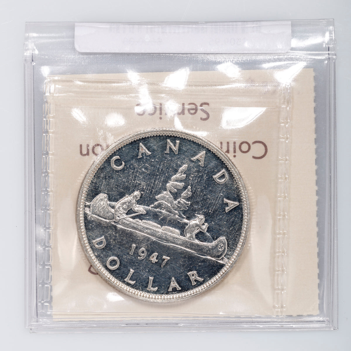 $1 1947 Pointed 7 ICCS MS-60