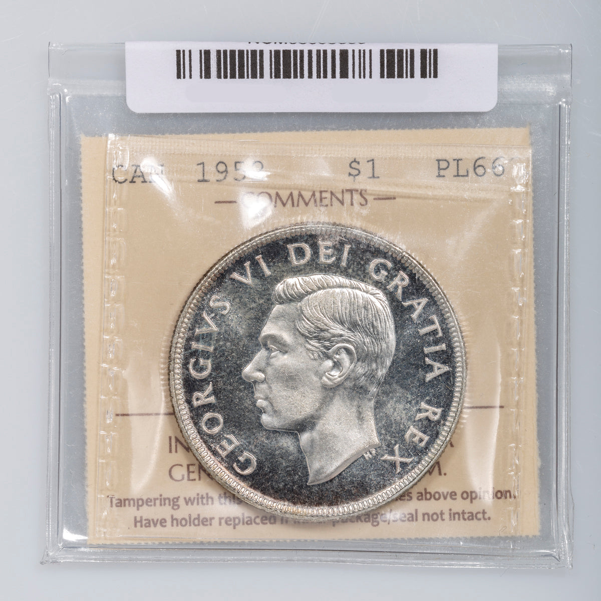 $1 1952 NWL ICCS PL-66