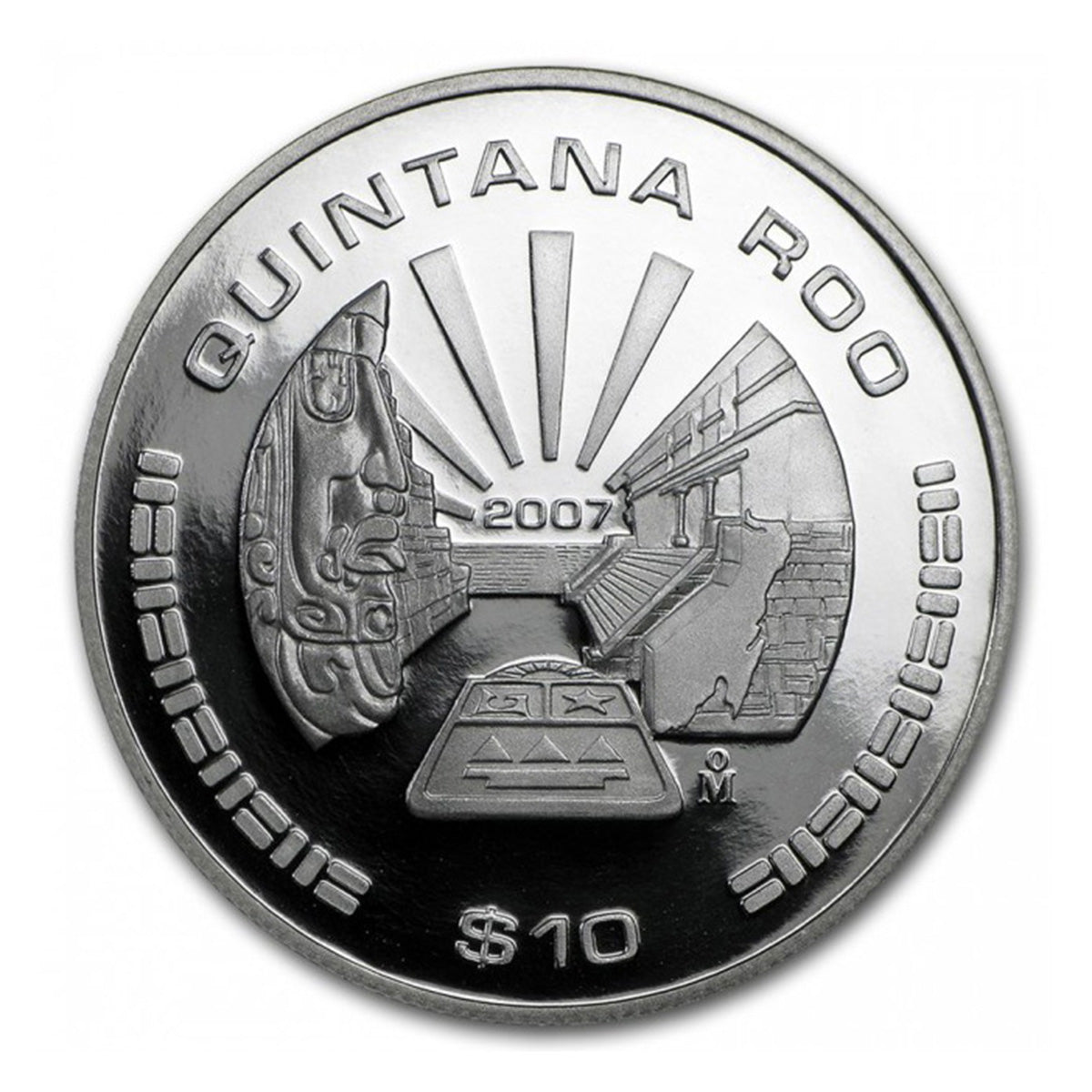 2007 10 Pesos Quintana Roo - Pure Silver Coin