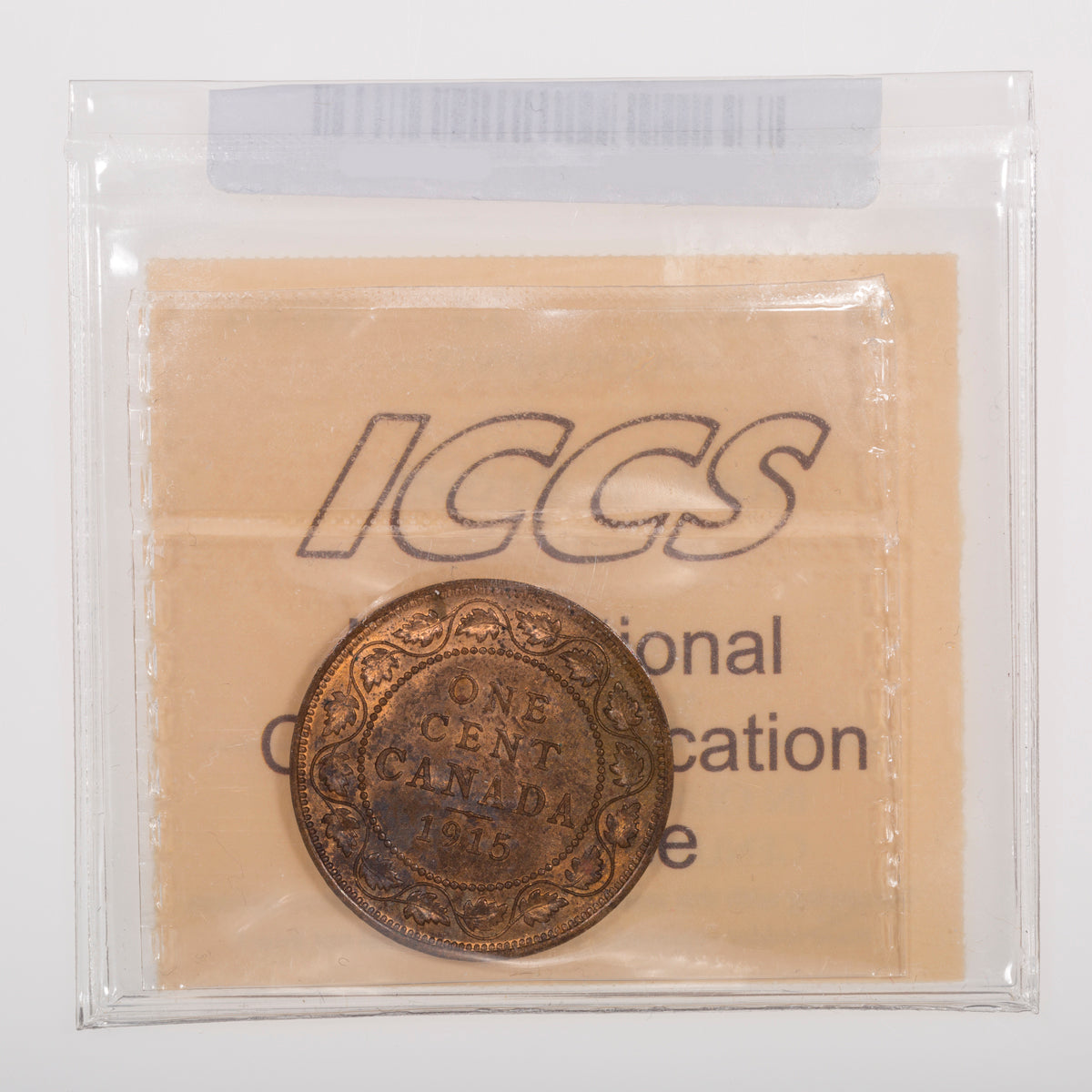1 Cent 1915 ICCS MS-64 Red & Brown