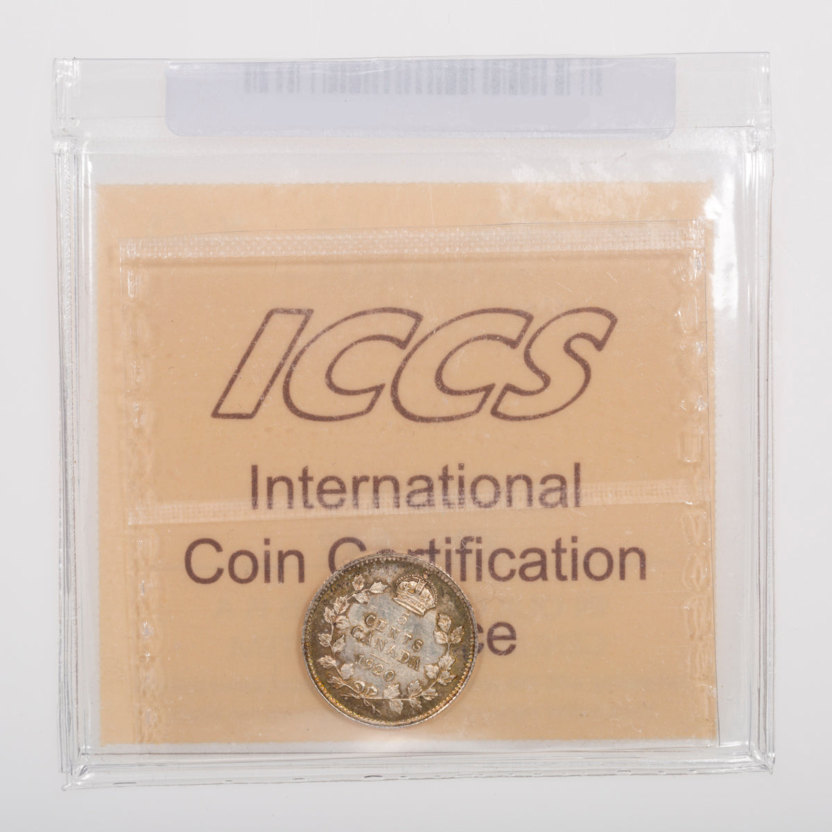 5 Cent 1920 ICCS MS-65