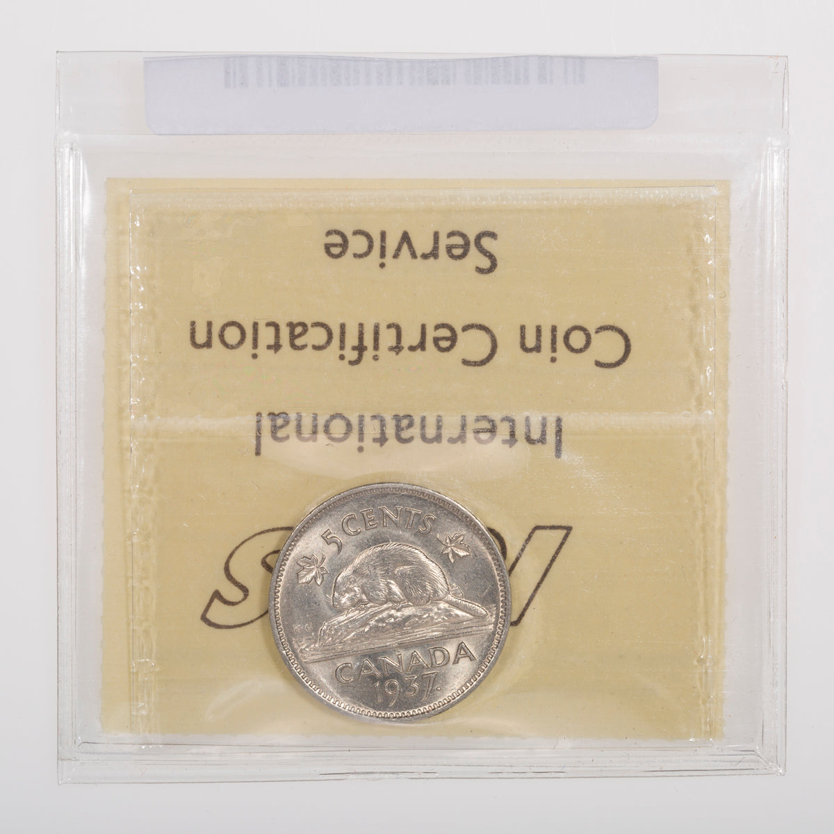 5 Cent 1937 ICCS MS-64