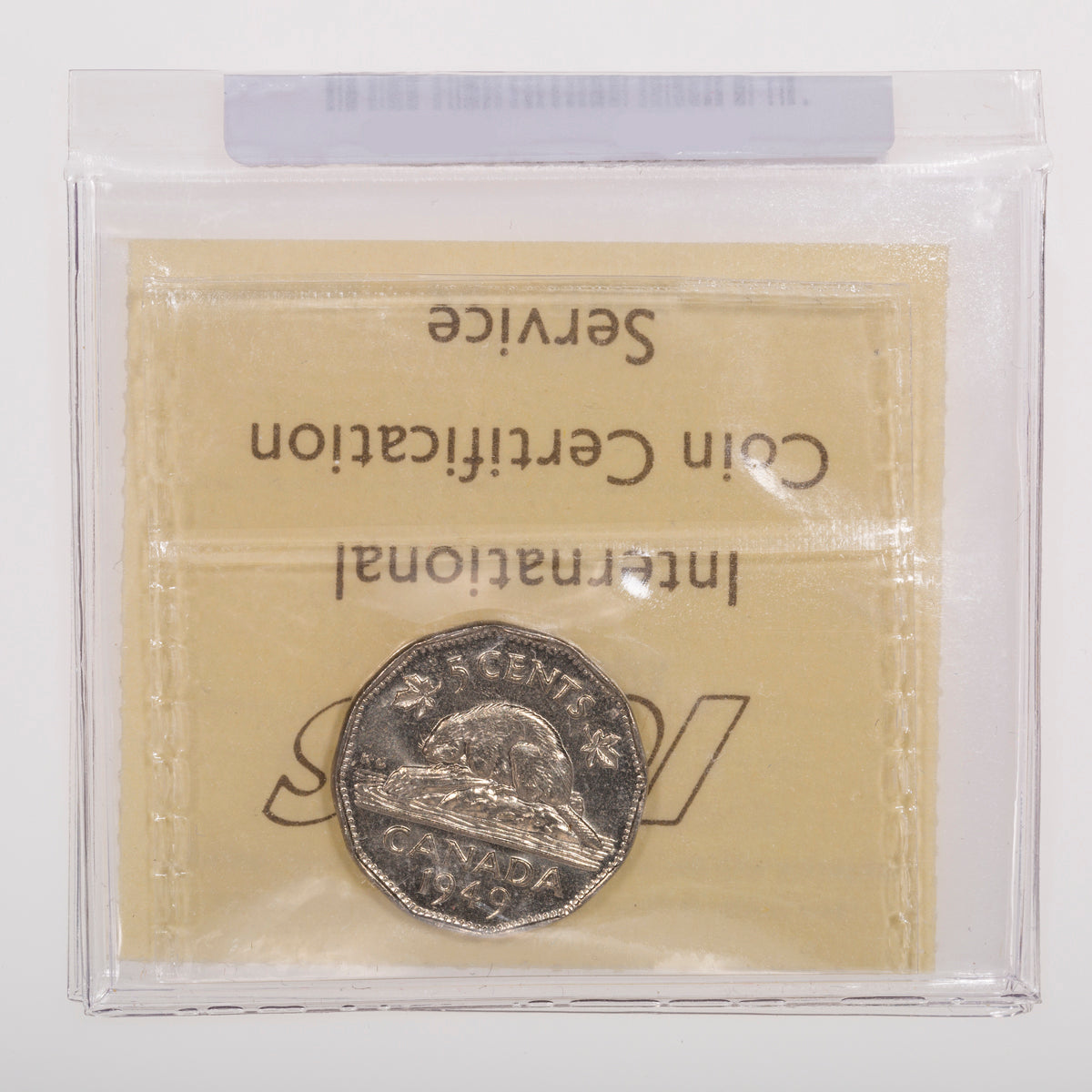 5 Cent 1949 ICCS MS-64