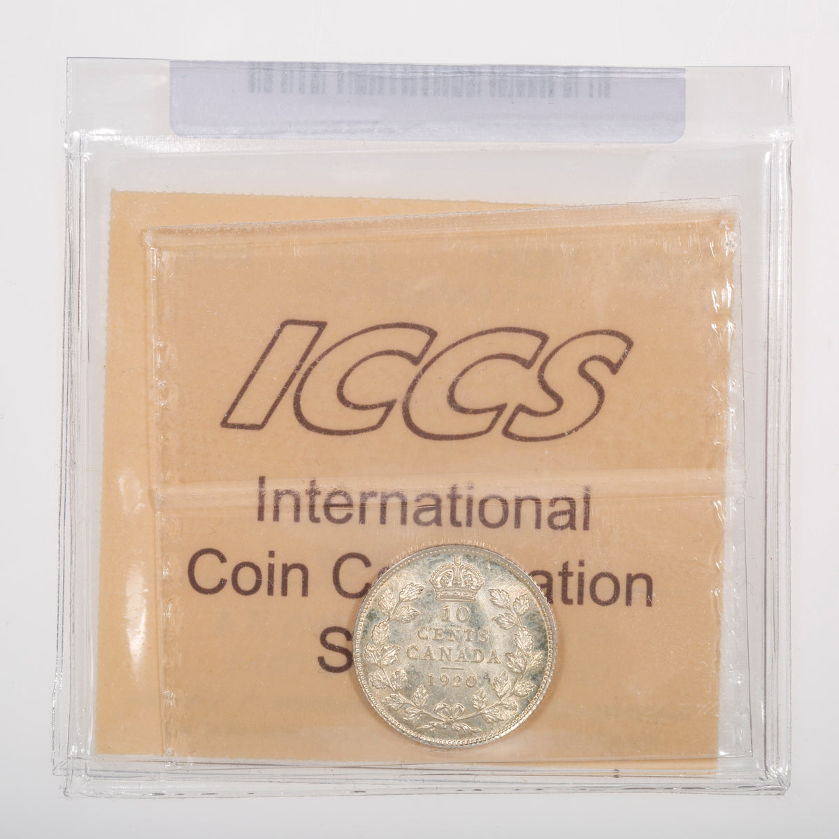 10 Cent 1920 ICCS MS-65